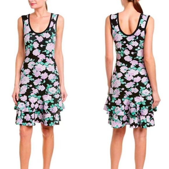 RONNY KOBO Haya Floral Knit Ruffle Dress - Picture 1 of 5